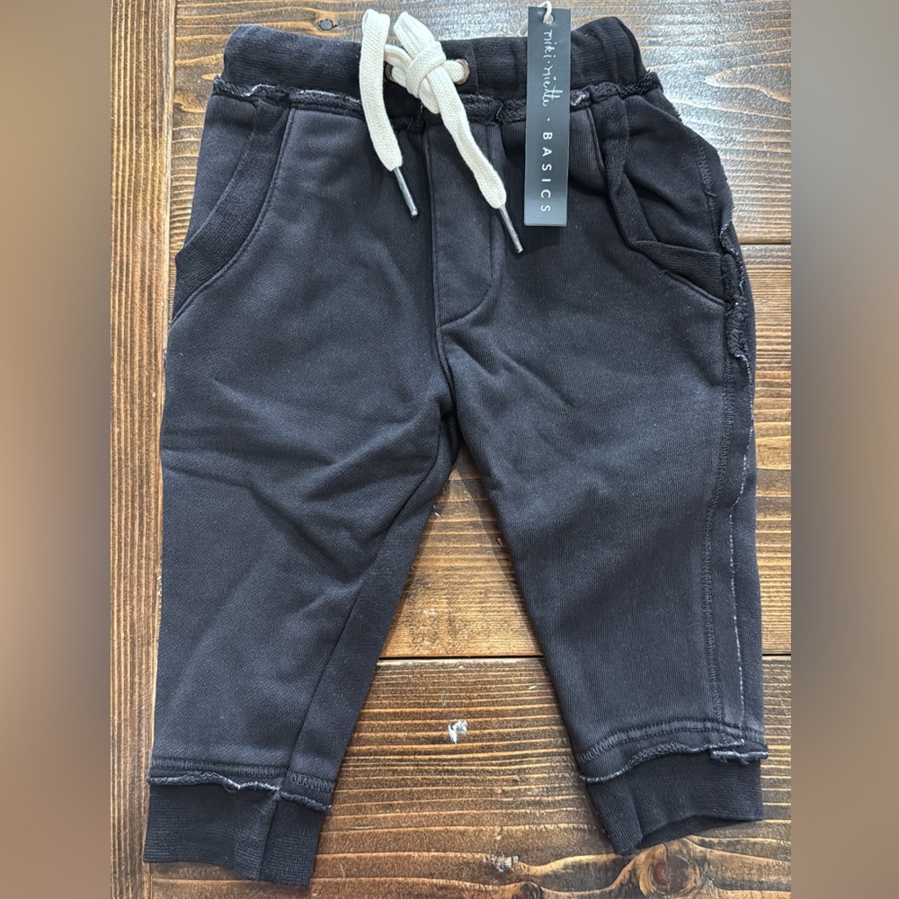 Mini Basics Charcoal Kids Jogger Pants